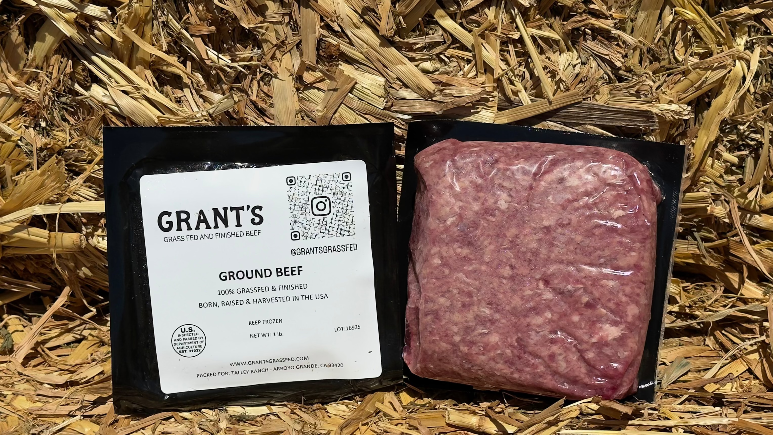 Grass Fed Grass Finished Ground Beef (10 LB Box)